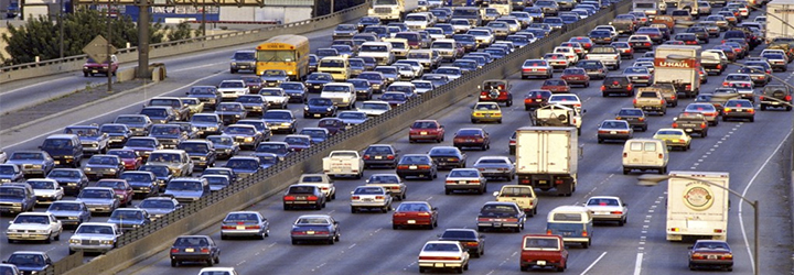 Trafico contaminación atascos